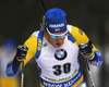 Sebastian Samuelsson of Sweden competes during the men individual race of IBU Biathlon World Cup in Pokljuka, Slovenia. Men 20km individual race of IBU Biathlon World cup 2018-2019 was held in Pokljuka, Slovenia, on Thursday, 6th of December 2018.
