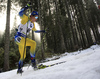 Martin Ponsiluoma of Sweden competes during the men individual race of IBU Biathlon World Cup in Pokljuka, Slovenia. Men 20km individual race of IBU Biathlon World cup 2018-2019 was held in Pokljuka, Slovenia, on Thursday, 6th of December 2018.
