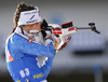 Jenny Fellman of Finland during zeroing before start of the women individual race of IBU Biathlon World Cup in Pokljuka, Slovenia. Women 15km individual race of IBU Biathlon World cup 2018-2019 was held in Pokljuka, Slovenia, on Thursday, 6th of December 2018.
