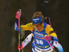 Hanna Oeberg of Sweden competes in the women individual race of IBU Biathlon World Cup in Pokljuka, Slovenia. Women 15km individual race of IBU Biathlon World cup 2018-2019 was held in Pokljuka, Slovenia, on Thursday, 6th of December 2018.
