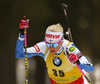 Kaisa Makarainen of Finland competes in the women individual race of IBU Biathlon World Cup in Pokljuka, Slovenia. Women 15km individual race of IBU Biathlon World cup 2018-2019 was held in Pokljuka, Slovenia, on Thursday, 6th of December 2018.
