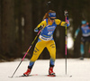 Mona Brorsson of Sweden competes in the women individual race of IBU Biathlon World Cup in Pokljuka, Slovenia. Women 15km individual race of IBU Biathlon World cup 2018-2019 was held in Pokljuka, Slovenia, on Thursday, 6th of December 2018.
