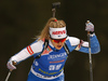 Venla Lehtonen of Finland competes in the women individual race of IBU Biathlon World Cup in Pokljuka, Slovenia. Women 15km individual race of IBU Biathlon World cup 2018-2019 was held in Pokljuka, Slovenia, on Thursday, 6th of December 2018.
