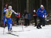 Kaisa Makarainen of Finland and coach of Finland Jonne Kahkonen during the women individual race of IBU Biathlon World Cup in Pokljuka, Slovenia. Women 15km individual race of IBU Biathlon World cup 2018-2019 was held in Pokljuka, Slovenia, on Thursday, 6th of December 2018.
