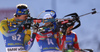 Martin Ponsiluoma of Sweden during zeroing before start of the men sprint race of IBU Biathlon World Cup in Pokljuka, Slovenia. Men sprint race of IBU Biathlon World cup 2018-2019 was held in Pokljuka, Slovenia, on Friday, 7th of December 2018.
