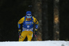 Jesper Nelin of Sweden competes during the men sprint race of IBU Biathlon World Cup in Pokljuka, Slovenia. Men sprint race of IBU Biathlon World cup 2018-2019 was held in Pokljuka, Slovenia, on Friday, 7th of December 2018.
