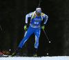 Jaakko Ranta of Finland competes during the men sprint race of IBU Biathlon World Cup in Pokljuka, Slovenia. Men sprint race of IBU Biathlon World cup 2018-2019 was held in Pokljuka, Slovenia, on Friday, 7th of December 2018.
