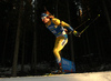 Peppe Femling of Sweden competes during the men sprint race of IBU Biathlon World Cup in Pokljuka, Slovenia. Men sprint race of IBU Biathlon World cup 2018-2019 was held in Pokljuka, Slovenia, on Friday, 7th of December 2018.
