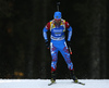Alexander Loginov of Russia competes during the men sprint race of IBU Biathlon World Cup in Pokljuka, Slovenia. Men sprint race of IBU Biathlon World cup 2018-2019 was held in Pokljuka, Slovenia, on Friday, 7th of December 2018.
