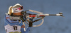 Kaisa Makarainen of Finland during zeroing before start of the women sprint race of IBU Biathlon World Cup in Pokljuka, Slovenia. Women sprint race of IBU Biathlon World cup 2018-2019 was held in Pokljuka, Slovenia, on Saturday, 8th of December 2018.
