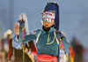 Kaisa Makarainen of Finland during zeroing before start of the women sprint race of IBU Biathlon World Cup in Pokljuka, Slovenia. Women sprint race of IBU Biathlon World cup 2018-2019 was held in Pokljuka, Slovenia, on Saturday, 8th of December 2018.
