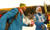 Winner Kaisa Makarainen of Finland during medal ceremony after the women sprint race of IBU Biathlon World Cup in Pokljuka, Slovenia. Women sprint race of IBU Biathlon World cup 2018-2019 was held in Pokljuka, Slovenia, on Saturday, 8th of December 2018.
