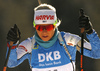 Mari Eder of Finland during zeroing before start of the women sprint race of IBU Biathlon World Cup in Pokljuka, Slovenia. Women sprint race of IBU Biathlon World cup 2018-2019 was held in Pokljuka, Slovenia, on Saturday, 8th of December 2018.
