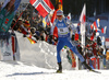 Mari Eder of Finland competes during the women sprint race of IBU Biathlon World Cup in Pokljuka, Slovenia. Women sprint race of IBU Biathlon World cup 2018-2019 was held in Pokljuka, Slovenia, on Saturday, 8th of December 2018.
