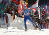 Kaisa Makarainen of Finland competes during the women sprint race of IBU Biathlon World Cup in Pokljuka, Slovenia. Women sprint race of IBU Biathlon World cup 2018-2019 was held in Pokljuka, Slovenia, on Saturday, 8th of December 2018.
