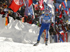 Kaisa Makarainen of Finland competes during the women sprint race of IBU Biathlon World Cup in Pokljuka, Slovenia. Women sprint race of IBU Biathlon World cup 2018-2019 was held in Pokljuka, Slovenia, on Saturday, 8th of December 2018.
