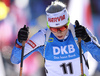 Mari Eder of Finland competes during the women sprint race of IBU Biathlon World Cup in Pokljuka, Slovenia. Women sprint race of IBU Biathlon World cup 2018-2019 was held in Pokljuka, Slovenia, on Saturday, 8th of December 2018.
