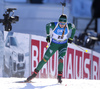 Dorothea Wierer of Italy competes during the women sprint race of IBU Biathlon World Cup in Pokljuka, Slovenia. Women sprint race of IBU Biathlon World cup 2018-2019 was held in Pokljuka, Slovenia, on Saturday, 8th of December 2018.
