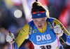 Linn Persson of Sweden competes during the women sprint race of IBU Biathlon World Cup in Pokljuka, Slovenia. Women sprint race of IBU Biathlon World cup 2018-2019 was held in Pokljuka, Slovenia, on Saturday, 8th of December 2018.
