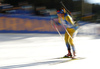 Linn Persson of Sweden competes during the women sprint race of IBU Biathlon World Cup in Pokljuka, Slovenia. Women sprint race of IBU Biathlon World cup 2018-2019 was held in Pokljuka, Slovenia, on Saturday, 8th of December 2018.
