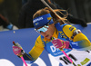 Anna Magnusson of Sweden competes during the women sprint race of IBU Biathlon World Cup in Pokljuka, Slovenia. Women sprint race of IBU Biathlon World cup 2018-2019 was held in Pokljuka, Slovenia, on Saturday, 8th of December 2018.
