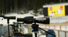 Shooting place before start of the women pursuit race of IBU Biathlon World Cup in Pokljuka, Slovenia. Women pursuit race of IBU Biathlon World cup 2018-2019 was held in Pokljuka, Slovenia, on Sunday, 9th of December 2018.
