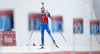 Kaisa Makarainen of Finland competes during the women pursuit race of IBU Biathlon World Cup in Pokljuka, Slovenia. Women pursuit race of IBU Biathlon World cup 2018-2019 was held in Pokljuka, Slovenia, on Sunday, 9th of December 2018.
