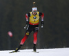 Johannes Thingnes Boe of Norway competes during the men pursuit race of IBU Biathlon World Cup in Pokljuka, Slovenia. Men pursuit race of IBU Biathlon World cup 2018-2019 was held in Pokljuka, Slovenia, on Sunday, 9th of December 2018.
