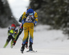 Jesper Nelin of Sweden competes during the men pursuit race of IBU Biathlon World Cup in Pokljuka, Slovenia. Men pursuit race of IBU Biathlon World cup 2018-2019 was held in Pokljuka, Slovenia, on Sunday, 9th of December 2018.
