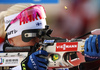 Kaisa Makarainen of Finland during zeroing before start of the women pursuit race of IBU Biathlon World Cup in Pokljuka, Slovenia. Women pursuit race of IBU Biathlon World cup 2018-2019 was held in Pokljuka, Slovenia, on Sunday, 9th of December 2018.
