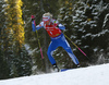 Kaisa Makarainen of Finland competes during the women pursuit race of IBU Biathlon World Cup in Pokljuka, Slovenia. Women pursuit race of IBU Biathlon World cup 2018-2019 was held in Pokljuka, Slovenia, on Sunday, 9th of December 2018.
