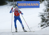 Kaisa Makarainen of Finland competes during the women pursuit race of IBU Biathlon World Cup in Pokljuka, Slovenia. Women pursuit race of IBU Biathlon World cup 2018-2019 was held in Pokljuka, Slovenia, on Sunday, 9th of December 2018.
