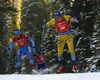 Emma Nilsson of Sweden competes during the women pursuit race of IBU Biathlon World Cup in Pokljuka, Slovenia. Women pursuit race of IBU Biathlon World cup 2018-2019 was held in Pokljuka, Slovenia, on Sunday, 9th of December 2018.
