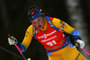 Linn Persson of Sweden competes during the women pursuit race of IBU Biathlon World Cup in Pokljuka, Slovenia. Women pursuit race of IBU Biathlon World cup 2018-2019 was held in Pokljuka, Slovenia, on Sunday, 9th of December 2018.
