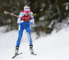 Kaisa Makarainen of Finland competes during the women pursuit race of IBU Biathlon World Cup in Pokljuka, Slovenia. Women pursuit race of IBU Biathlon World cup 2018-2019 was held in Pokljuka, Slovenia, on Sunday, 9th of December 2018.
