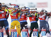 Emma Nilsson of Sweden competes during the women pursuit race of IBU Biathlon World Cup in Pokljuka, Slovenia. Women pursuit race of IBU Biathlon World cup 2018-2019 was held in Pokljuka, Slovenia, on Sunday, 9th of December 2018.
