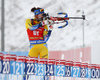 Linn Persson of Sweden competes during the women pursuit race of IBU Biathlon World Cup in Pokljuka, Slovenia. Women pursuit race of IBU Biathlon World cup 2018-2019 was held in Pokljuka, Slovenia, on Sunday, 9th of December 2018.
