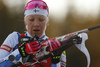 Kaisa Makarainen of Finland competes during the women pursuit race of IBU Biathlon World Cup in Pokljuka, Slovenia. Women pursuit race of IBU Biathlon World cup 2018-2019 was held in Pokljuka, Slovenia, on Sunday, 9th of December 2018.
