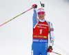 Kaisa Makarainen of Finland competes during the women pursuit race of IBU Biathlon World Cup in Pokljuka, Slovenia. Women pursuit race of IBU Biathlon World cup 2018-2019 was held in Pokljuka, Slovenia, on Sunday, 9th of December 2018.
