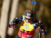 Winner Johannes Thingnes Boe of Norway competes during the Men Sprint race of BMW IBU Biathlon World cup in Pokljuka, Slovenia. Men Sprint race of BMW IBU Biathlon World cup was held in Pokljuka, Slovenia, on Friday 6th of January 2023.