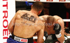 Dejan Zavec of Slovenia and Rafal Jackiewicz of Poland during IBF World Championship boxing match. IBF World Championship boxing match between Zavec and Jackiewicz was held on 4th of September 2010 in Stozice Arena in Ljubljana, Slovenia.
