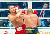 Wladimir Klitschko and Tyson Fury during a world heavyweight title fight between Wladimir Klitschko and Tyson Fury at the Esprit Arena in Duesseldorf, Germany on 2015/11/29.
