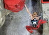Mina Markovic of Slovenia climbing during women finals of last IFSC Sport Climbing World cup of 2008 season. Final race of IFSC Sport Climbing World Cup of 2008 season was held in Kranj, Slovenia on 16th of November 2008. 
