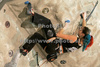 Charlotte Durif of France climbing during women finals of last IFSC Sport Climbing World cup of 2009 season. Final race of IFSC Sport Climbing World Cup of 2009 season was held in Kranj, Slovenia on 15th of November 2009. 
