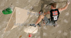 Magnus Midtboe of Norway climbing during men finals of last IFSC Sport Climbing World cup of 2009 season. Final race of IFSC Sport Climbing World Cup of 2009 season was held in Kranj, Slovenia on 15th of November 2009. 
