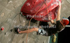 Gauthier Supper of France climbing during men finals of last IFSC Sport Climbing World cup of 2009 season. Final race of IFSC Sport Climbing World Cup of 2009 season was held in Kranj, Slovenia on 15th of November 2009. 
