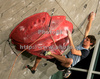Klemen Becan of Slovenia climbing during men finals of last IFSC Sport Climbing World cup of 2009 season. Final race of IFSC Sport Climbing World Cup of 2009 season was held in Kranj, Slovenia on 15th of November 2009. 
