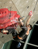 Patxi Usobiaga Lakunza of Spain climbing during men finals of last IFSC Sport Climbing World cup of 2009 season. Final race of IFSC Sport Climbing World Cup of 2009 season was held in Kranj, Slovenia on 15th of November 2009. 
