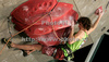 Winner Adam Ondra of Czech climbing during men finals of last IFSC Sport Climbing World cup of 2009 season. Final race of IFSC Sport Climbing World Cup of 2009 season was held in Kranj, Slovenia on 15th of November 2009. 
