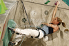 Maja Vidmar of Slovenia during women finals of last IFSC Sport Climbing World cup of 2010 season. Final race of IFSC Sport Climbing World Cup of 2010 season was held in Kranj, Slovenia on 14th of November 2010.
